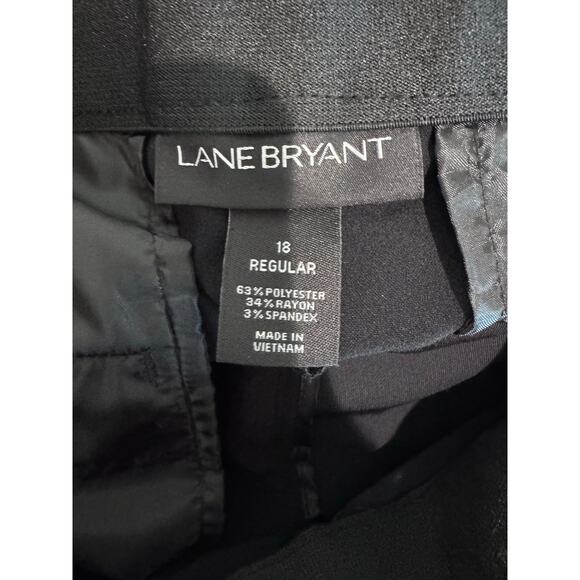 Lane Bryant Women's Dress Pants Straight Leg Size 18 Black Professional Work - Picture 3 of 7